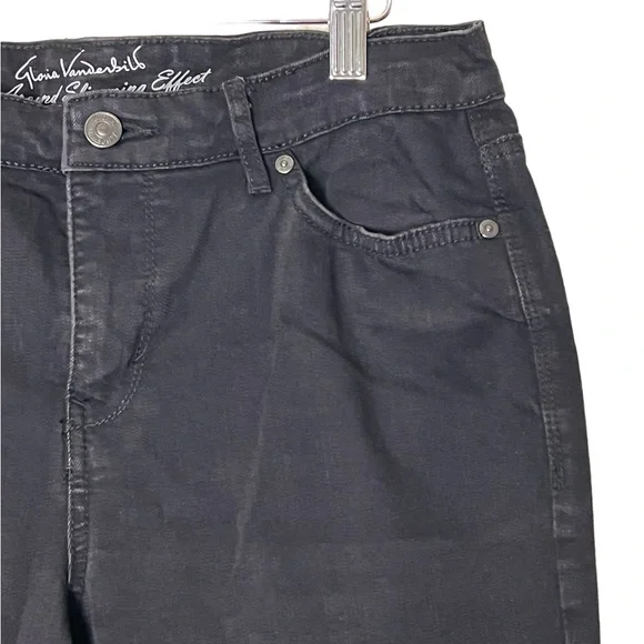 Gloria Vanderbilt | Rail straight high rise classic black jeans size 8 - Picture 8 of 13